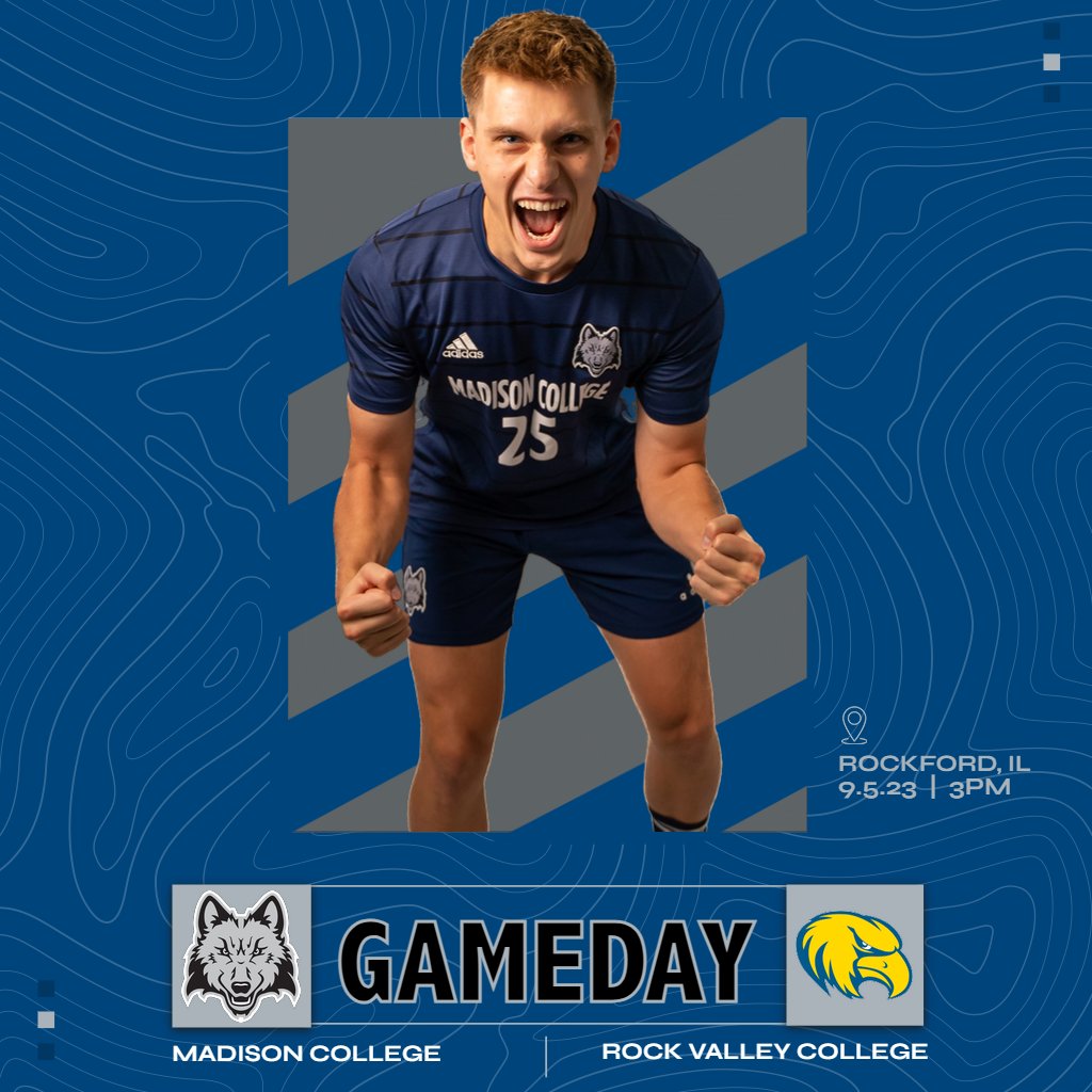 GAMEDAY! Madison College heads south to face Region 4 rival Rock Valley College! 🐺 ⚽ Watch live at justagamelive.com/clients/rock-v…
