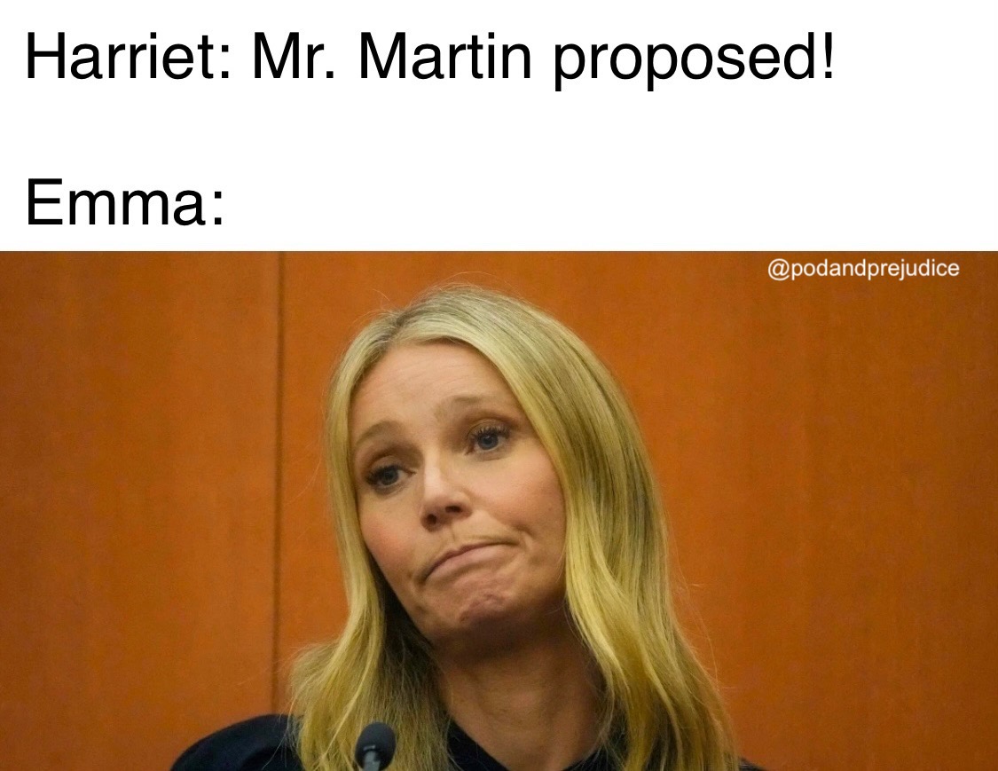 Kicking off our film coverage by chatting with Jillian and Yolanda from <a href="/thepemberley/">Pemberley Podcast</a> about Emma (1996) starring Goop herself! We've got mixed feelings about this movie, so buckle up. Listen at podandprejudice.com or wherever you get your podcasts!