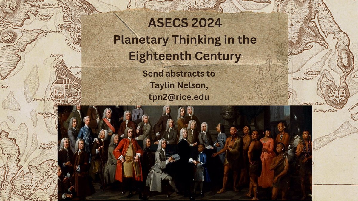 Interested in 'Planetary Thinking in the Eighteenth Century' [run by GECC's co-chair @Taylin_Nelson]? Apply for @ASECSOffice 2024 at rb.gy/vw4ap 🌎🌍🌏