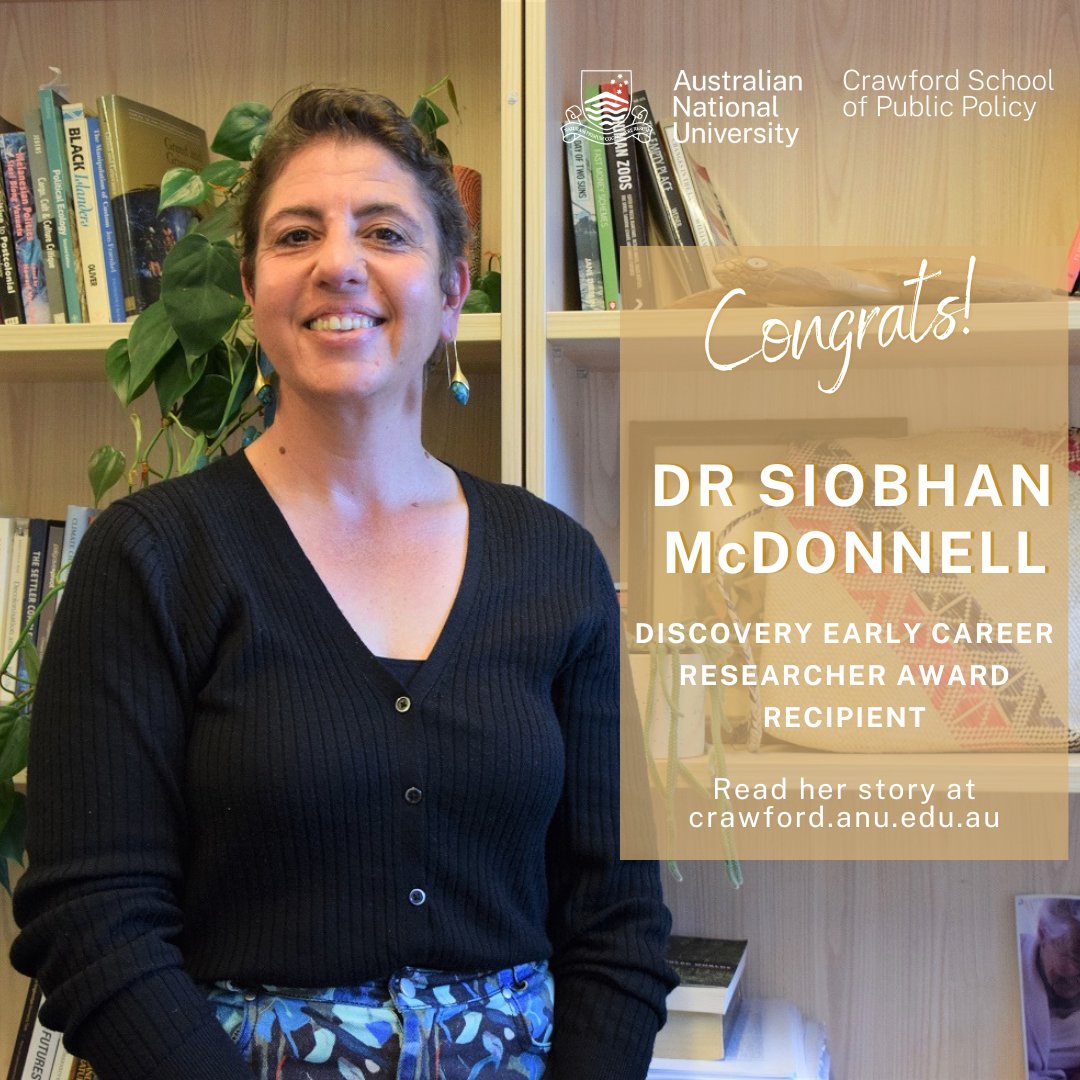 Crawford climate change negotiator, Dr Siobhan McDonnell, wins Discovery Early Career Researcher Award (DECRA) for her groundbreaking project on Pacific Islands climate action.

Read her story at bit.ly/Siobhan_McDonn…

#ANUExpert @SiobhanADM