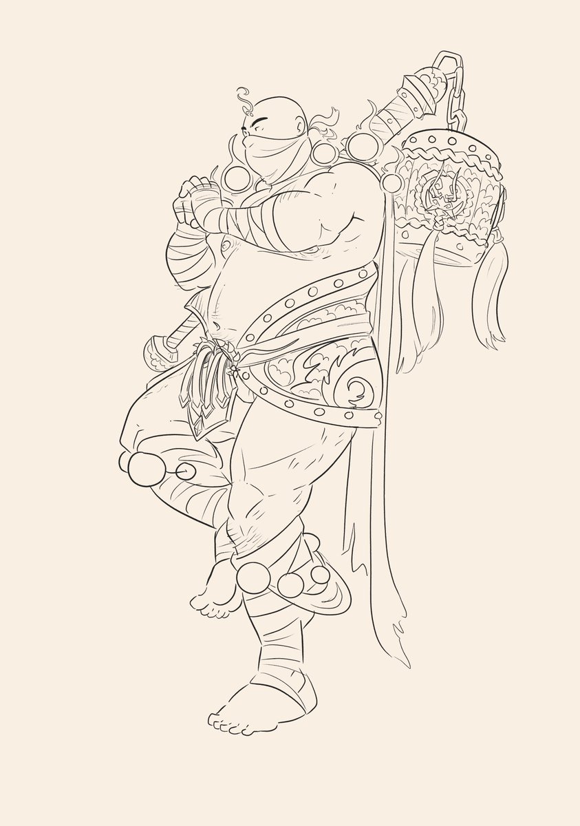 Johnny__Wire's tweet image. Been playing #WoW again lately and enjoyed #monk #brewmaster gameplay. So I drew my #kultiran #character Johngo :) will color tomorow so WIP (also old drawing of him from 3 years ago !)