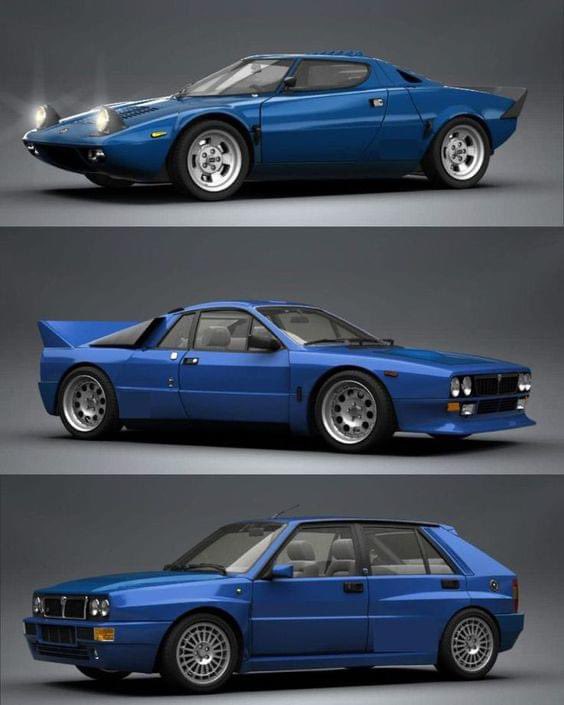ランチアの名車3選🥴
1番好きなのはどの車？🫶

ストラトス、037ラリー、それともデルタ？
