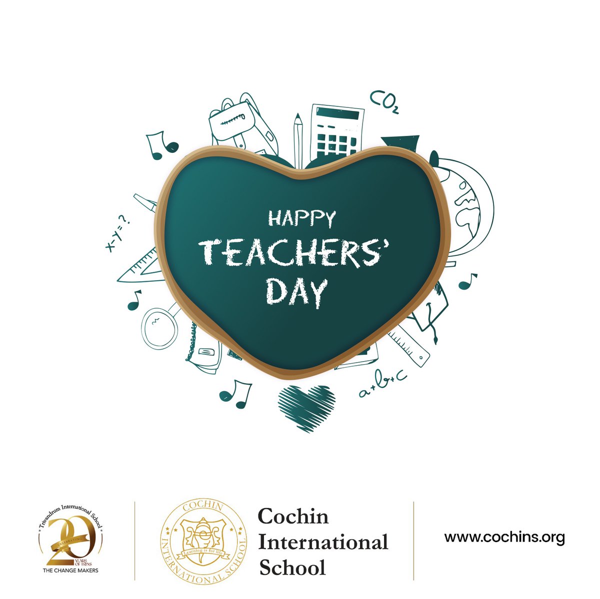 TCochins's tweet photo. Teaching with Heart. Happy Teacher's Day!

#cochininternationalschool #Teachers #TeachersDay #TeachersDay2023 #ThankYouEducators #Mentors #InspireLearning #TeacherAppreciation #EducationMatters #TeachingHeroes https://t.co/JAh3YCBNFL