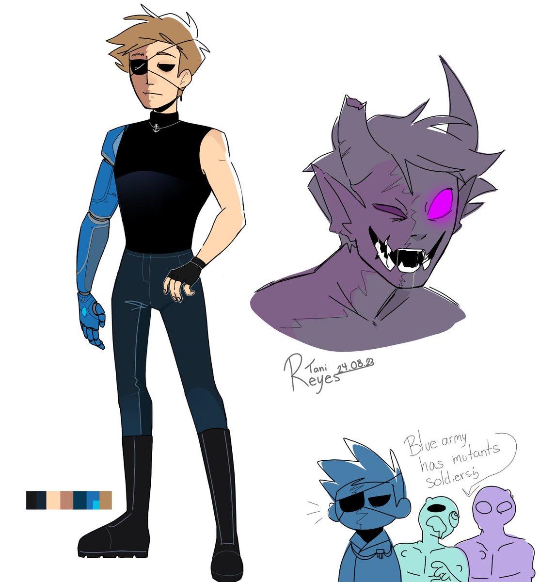 Reyes_Tani_'s tweet photo. Blue leader. 🗣️
I forgot to post this)
#eddsworld #mattsworld #blueleader #army #bluearmy #desing https://t.co/LSpNg2JLvR