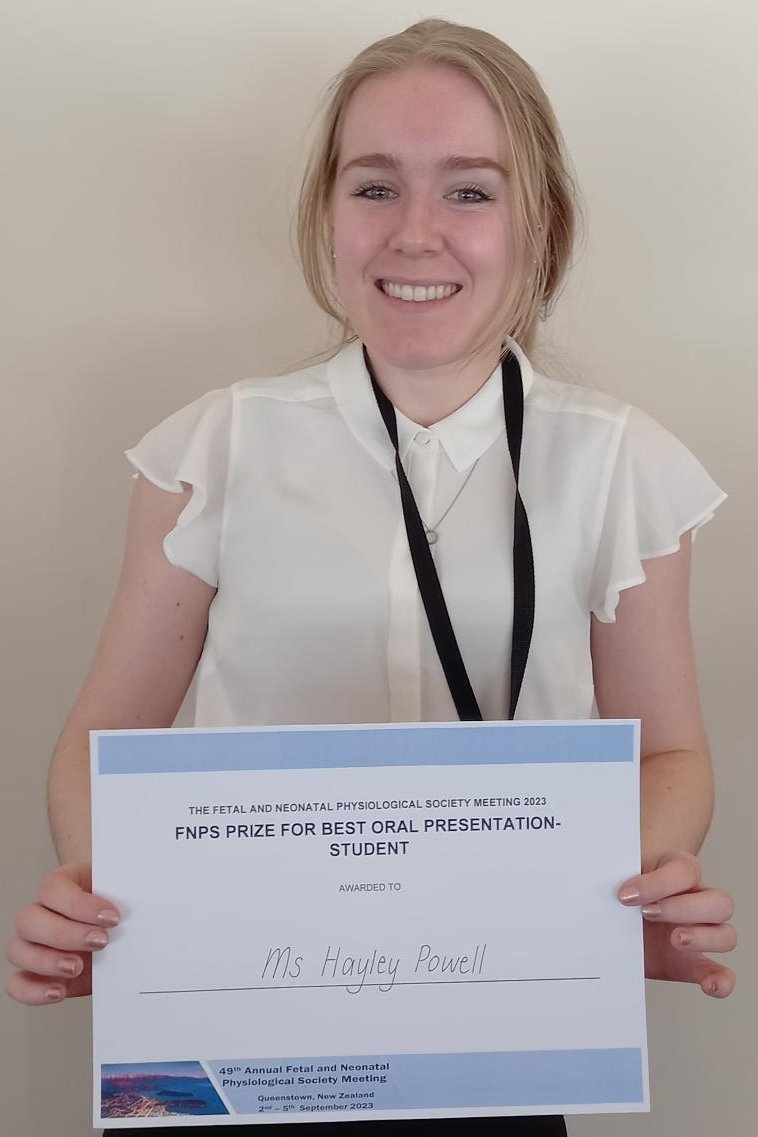 Jane Pillow (@jane_pillow) on Twitter photo Congratulations Hayley Powell- best overall student oral <a href="/FNPStweets/">FNPS</a> meeting in Queenstown for your physiological study developing an #ovine #model of #neonatal Staph epi #sepsis & IDR-1018 treatment. <a href="/UWAresearch/">UWA Research</a> <a href="/UWAhumanscience/">UWA School of Human Sciences</a> Congratulations Hayley Powell- best overall student oral <a href="/FNPStweets/">FNPS</a> meeting in Queenstown for your physiological study developing an #ovine #model of #neonatal Staph epi #sepsis & IDR-1018 treatment. <a href="/UWAresearch/">UWA Research</a> <a href="/UWAhumanscience/">UWA School of Human Sciences</a>