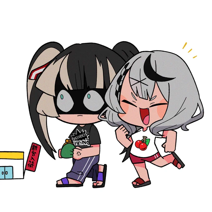 ノリ打ち配信待ってます#さかまた飼育日記 #らでん似絵 