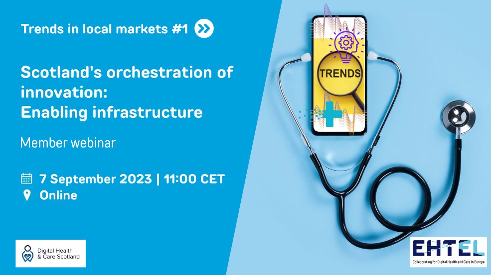 🩺 Take the pulse of the latest #digitalhealth trends EHTEL members are working on in their countries 🌐

🆕 EHTEL starts a new series of webinars: Trends in local markets 📈

📍First stop: Scotland

Learn key lessons from the latest innovations👉bit.ly/438plMh