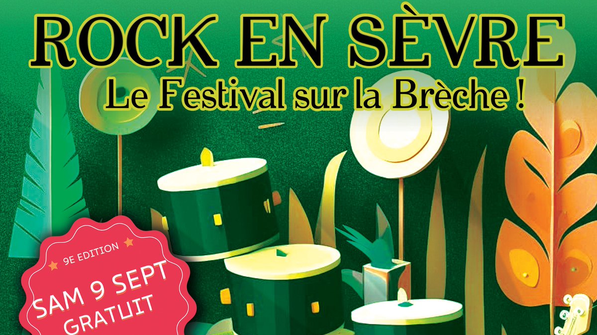 Rdv ce samedi pour la 9ème édition de Rock En Sèvre ! On prolongera l'été avec cet événement co-organisé par Les Pieds Sur Scène et Accès Rock : 2 scènes, 7 groupes, une buvette, le tout sur la place de la Brèche !
