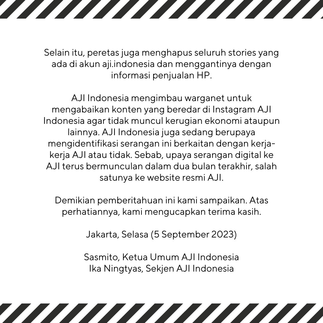 AJI Indonesia tweet media