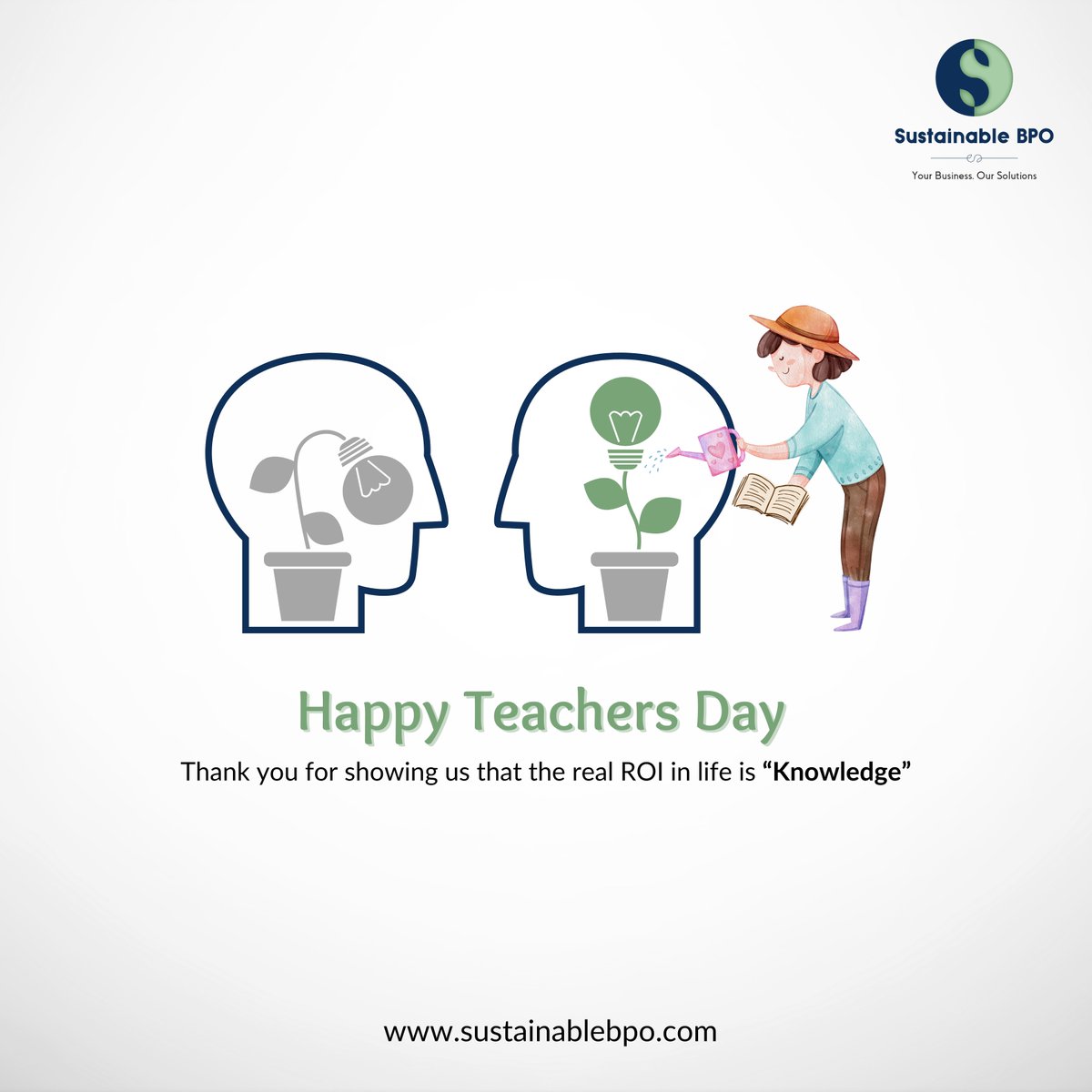 SustainableBPO's tweet photo. Here's to the architects of our intellect, the sculptors of our wisdom, and the artists who paint our futures with strokes of knowledge. #InvaluableROI

Do you remember your first teacher, tag them in comments and show them you remember them till today! https://t.co/NLtGIW8gd4