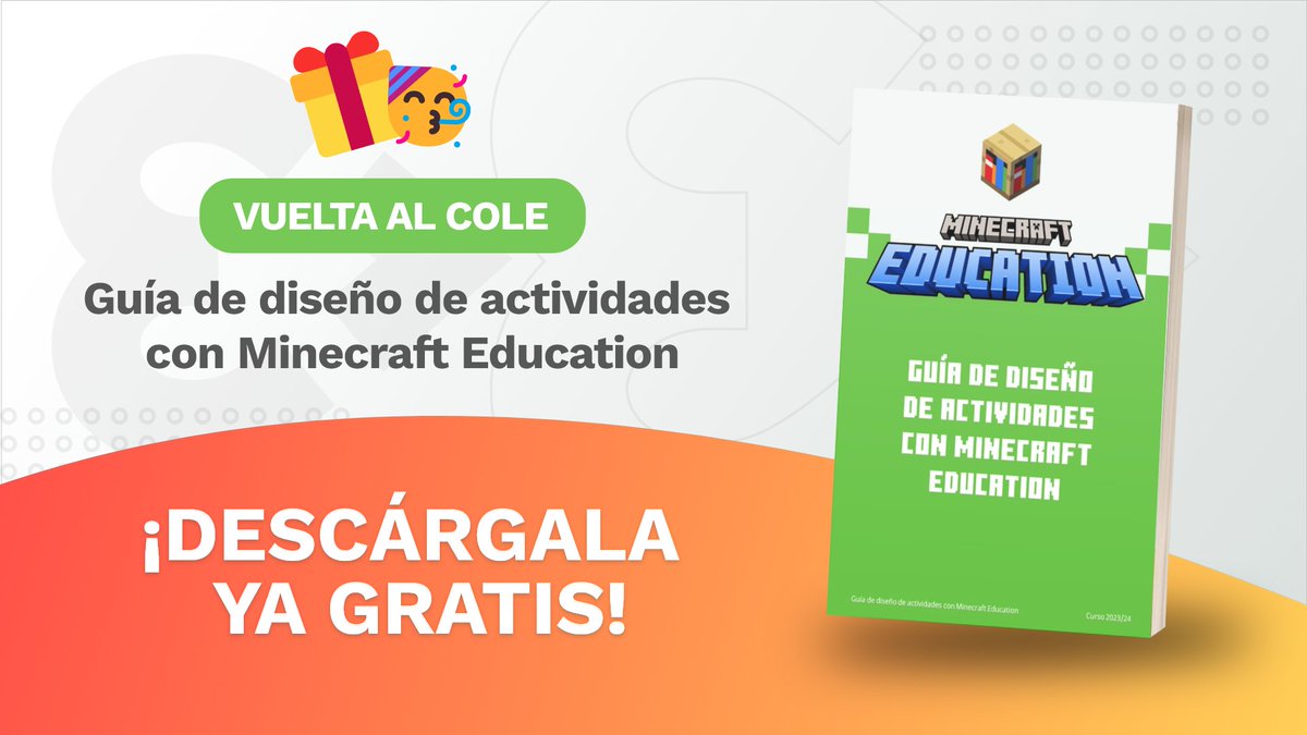 🎁 Regalo de #VueltaAlCole con la guía de diseño de actividades con #MinecraftEducation ⛏️

Hemos traducido y rediseñado la guía creada por <a href="/PlayCraftLearn/">Minecraft Education</a> para que este curso os sea más fácil crear mundos increíbles en vuestro aula 🌎

Descarga ahora 👉🏻 bit.ly/GuiaActividade…