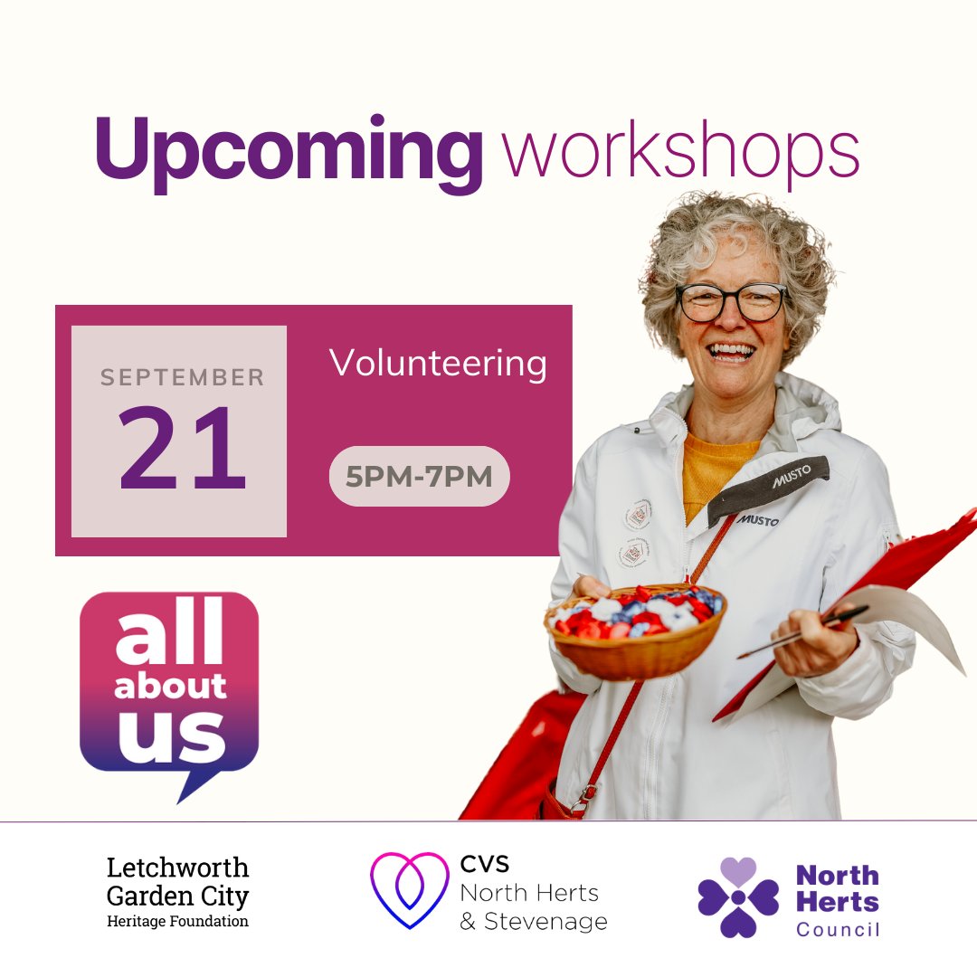 Join us for our first free and interactive workshop to explore how you can refresh your volunteering experience to meet the changing needs of the community.

Thursday 21st September 5-7pm. Please reserve your place today by clicking on the link eventbrite.com/e/695859944827…