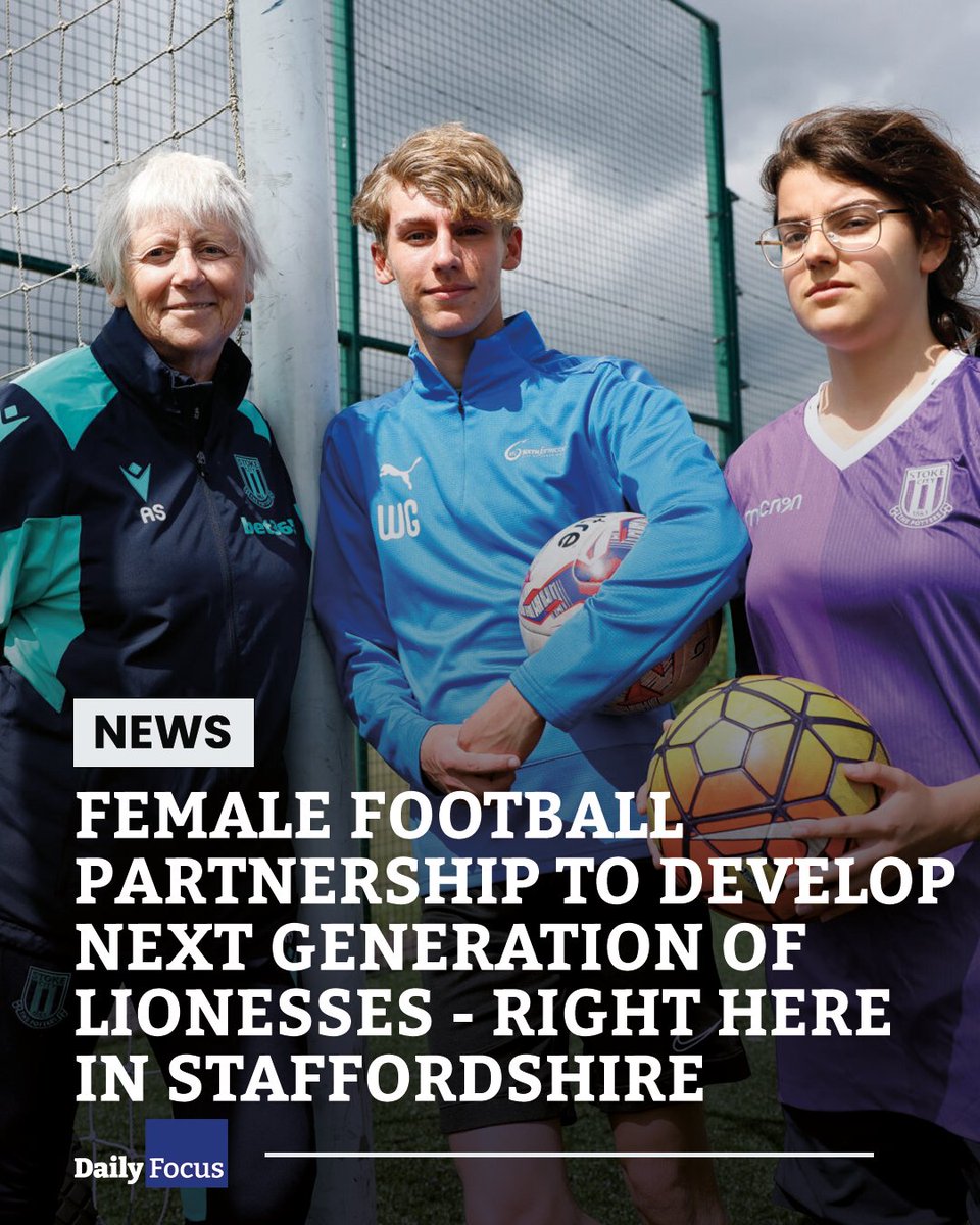 Daily Focus - Staffordshire Business News (@dailyfocusuk) on Twitter photo An innovative partnership has been launched by <a href="/SOT6FC/">The City of Stoke-on-Trent Sixth Form College</a> & <a href="/scfc_community/">Stoke City Community Trust</a> aimed at promoting and developing competitive female football across Staffordshire âš˝
The move is inspired by the success of the <a href="/Lionesses/">Lionesses</a> at the 2023 <a href="/FIFAWWC/">FIFA Women's World Cup</a>.
Find out more đź”— bit.ly/3qSUi9Q An innovative partnership has been launched by <a href="/SOT6FC/">The City of Stoke-on-Trent Sixth Form College</a> & <a href="/scfc_community/">Stoke City Community Trust</a> aimed at promoting and developing competitive female football across Staffordshire âš˝
The move is inspired by the success of the <a href="/Lionesses/">Lionesses</a> at the 2023 <a href="/FIFAWWC/">FIFA Women's World Cup</a>.
Find out more đź”— bit.ly/3qSUi9Q