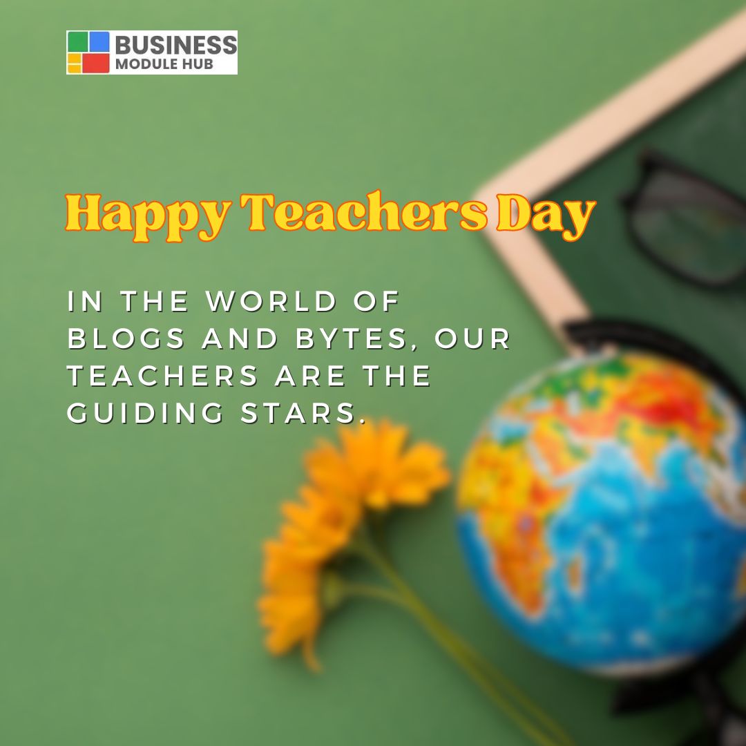 BusinessModule's tweet image. BMH wishes to those who turn ideas into captivating content, Happy Teacher's Day to our blogging wizards !
#HappyTeachersDay
#bloggingcommunity
#BMH