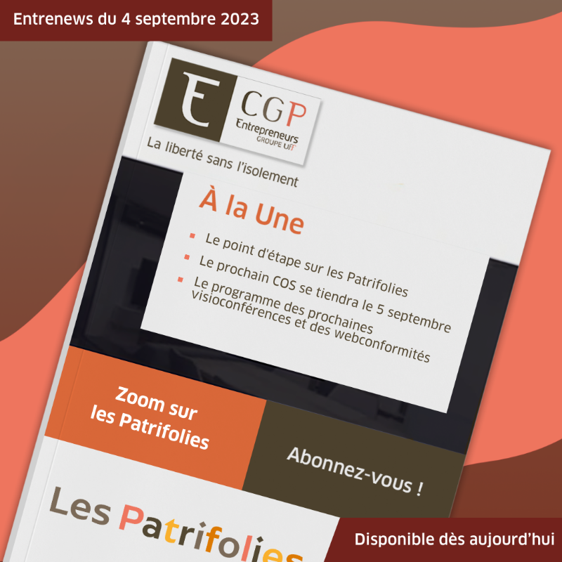CGP_Entr's tweet photo. 📰 #CGP du Groupement, votre #Entrenews est sortie ! Consultez vos e-mails pour découvrir son contenu.

🎉 Le point d'étape sur les #Patrifolies
👨‍💼 Le prochain COS se tiendra le 5 septembre
🖥️ Le programme des prochaines visioconférences

Et bien d'autres informations !