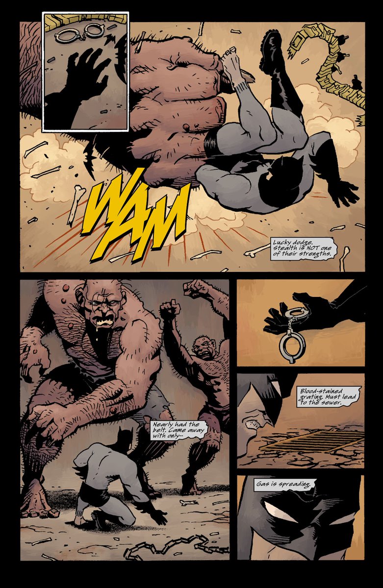 I've talked about this elsewhere, but for my money, Batman's escape from Hugo Strange's lair in BATMAN AND THE MONSTER MEN #4 is among the best sequences of the character's history 