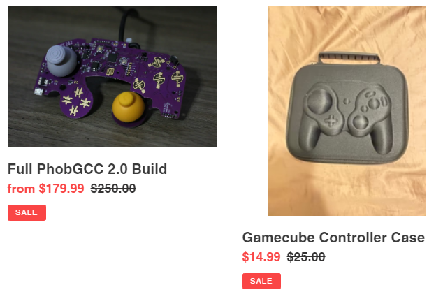 Doing a clearance sale to lighten the load before I move! Controller cases are $10 off, Phob builds with Tac Zs are $70 off. Also gonna give away a controller case! Sale ends and giveaway winner picked on Friday morning.

LIKE, RETWEET, and FOLLOW for a chance to win the case.