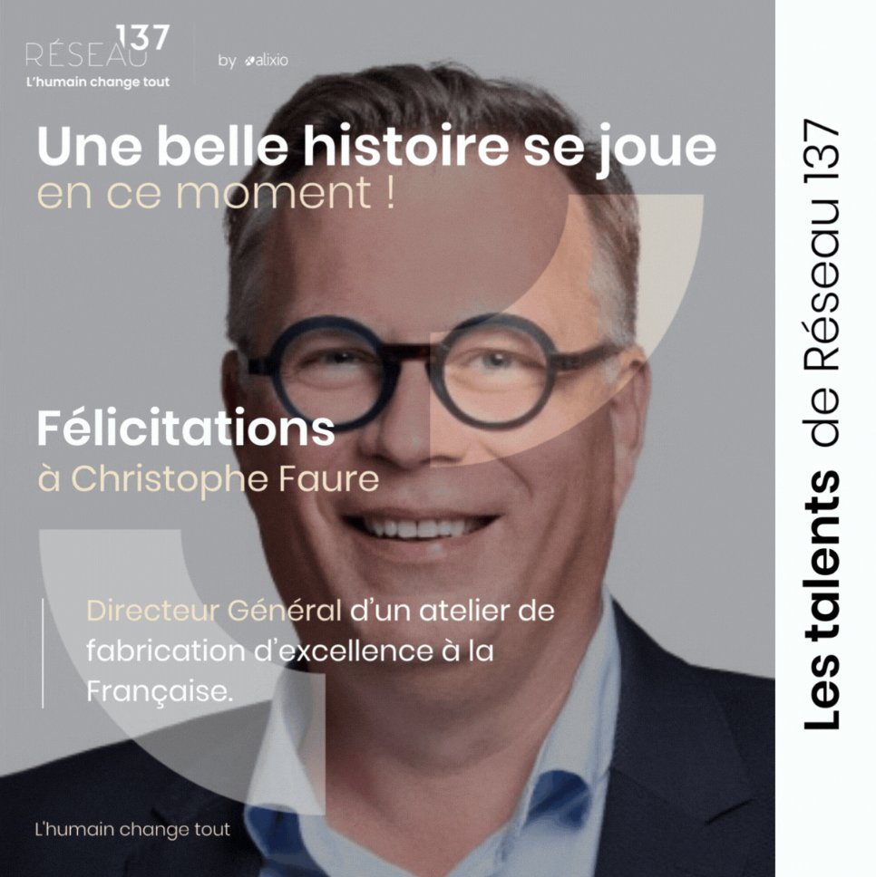 Reseau137's tweet photo. Une belle histoire se poursuit !
Félicitations à Christophe FAURE en mission en tant que Directeur Général d’un atelier de fabrication d’excellence à la Française.
Nous cheminons à leurs côtés comme tiers de confiance.

#TransformationAngels #managementdetransition https://t.co/AwyvoNHfDo