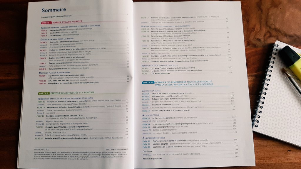 Coup de ❤ de la rentrée ! Ce livre de 2 enseignantes spécialisées sur la #difficultéscolaire 📚

🎯 des pistes théoriques et pratiques
🗣 des conseils de #remédiation 
📑 des ressources et pistes de travail 

#TeamPE #école #RASED #AESH #DYS #CAPPEI #AccessibilitéPédagogique
