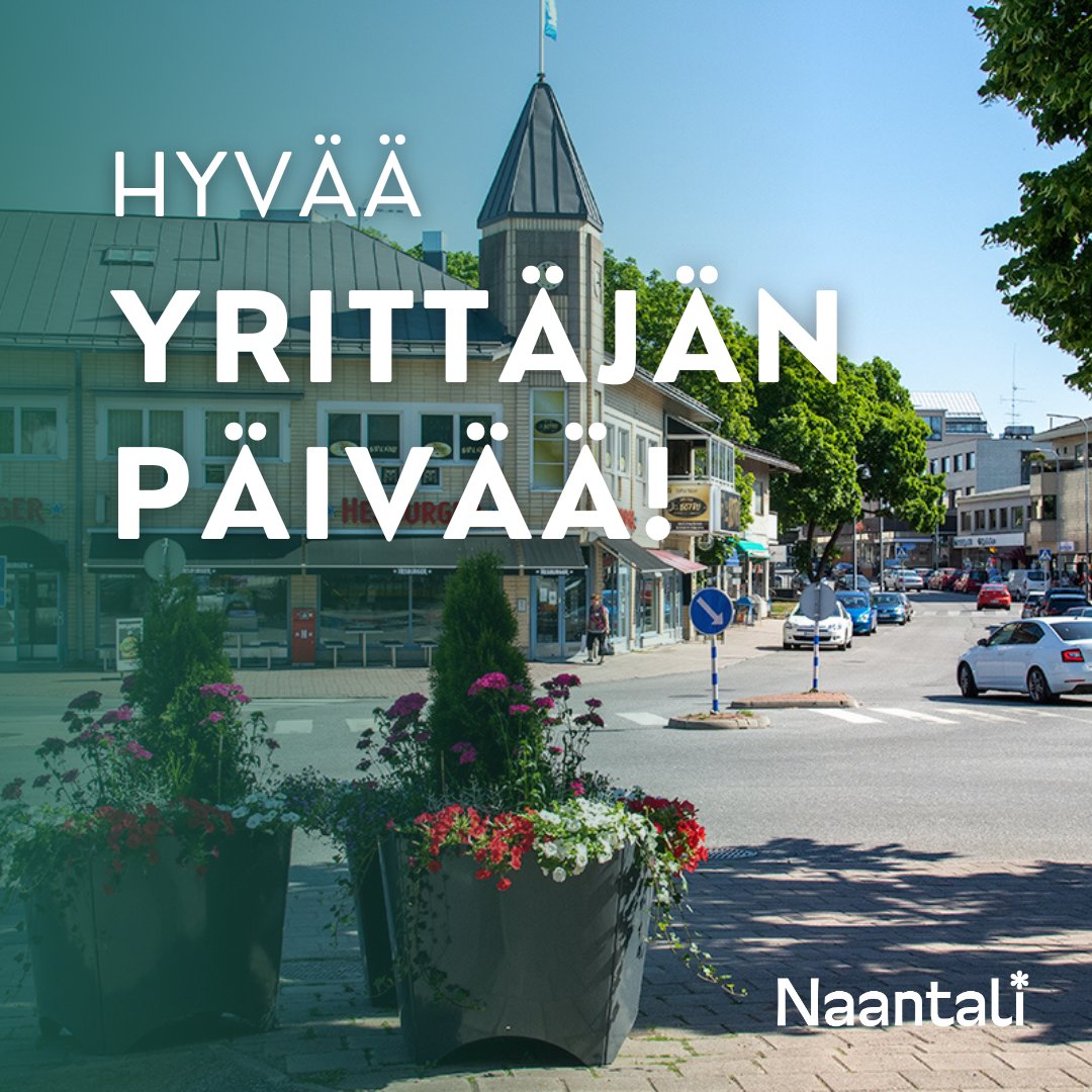 Naantalin kaupunki toivottaa hyvää valtakunnallista Yrittäjän päivää!
#YrittäjänPäivä #Naantali