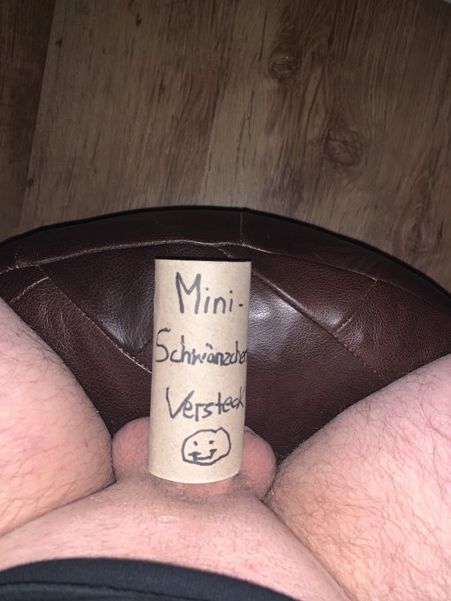 Dieses Bild entstand auf meinen Befehl hin! F&uuml;r #Minischwanztr&auml;ger reicht eben auch eine Klorolle, zum<a href="/tag/minischwanztr%C3%A4ger"class="tags"><span>#minischwanztr&auml;ger</span></a>