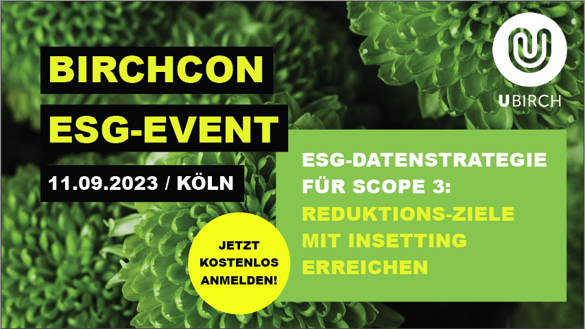 Ubirch_ESG's tweet photo. 🍃 BirchCon 2023 🍃 In weniger als einer Woche startet unser ESG-Event in Köln. Unsere Speaker bringen spannende Themen mit.
✅ Jetzt hier kostenlos zum Event anmelden: https://t.co/snUEQnr254
#esg #esgevent #event #nachhaltigkeit #birchcon https://t.co/FgEcRNRpgZ