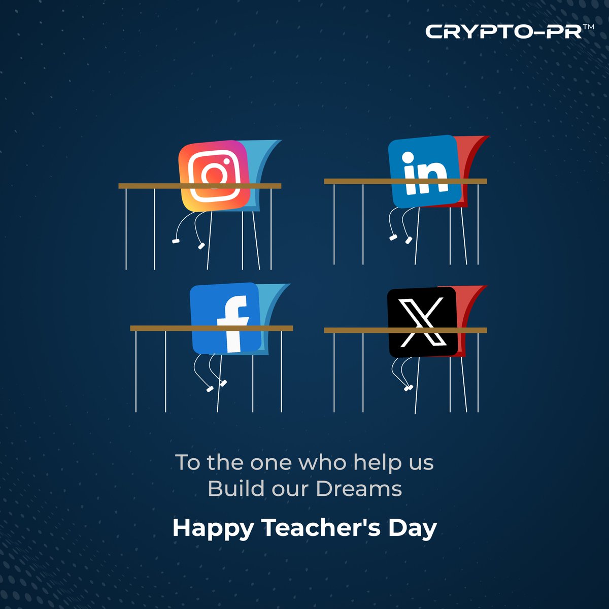 cryptoprindia's tweet photo. Wish you all Happy Teachers' Day from Crypto PR team!

At Crypto PR, we provide you with the best Integrating social channels within the PR programme.
.
.
#happyteachersday #teachersday #cryptopr #socialmediamarketing #socialmedia #digitalmarketing #pragency #360marketing https://t.co/67IL16OGMI
