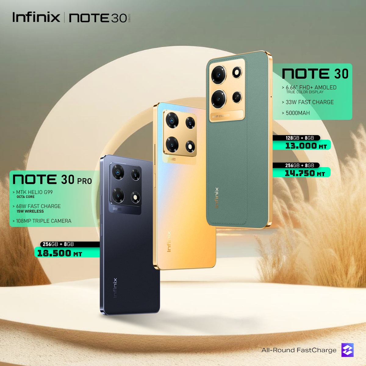 InfinixMz's tweet image. #NOTE30series a primeira solução All-Round FastCharge, que não só oferece velocidade, mas também garante segurança, inteligência e flexibilidade.
 .
Já disponivel nas Lojas por todo País!
.
#InfinixMZ