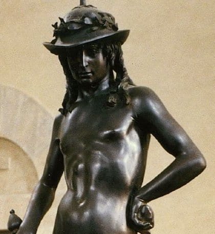 arteyalgo's tweet photo. Antes que #MiguelAngel, el escultor florentino #Donatello creó una representación de #David.
La representación, en bronce, muestra al joven pastor después de haber matado a #Goliat y pisando la cabeza decapitada.
#arteyalgomas #FelizMartesATodos
#escultura https://t.co/gaPnluJfmb
