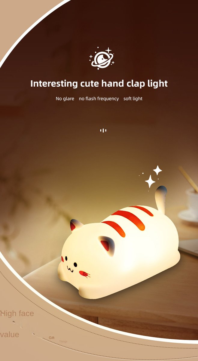 douglasdai394's tweet photo. Bedroom Creative Decor Colorful LED Touch Sensor Soft Cat Silicone Animal Lamp Kids Led Night Light https://t.co/CRV0T6BIPL