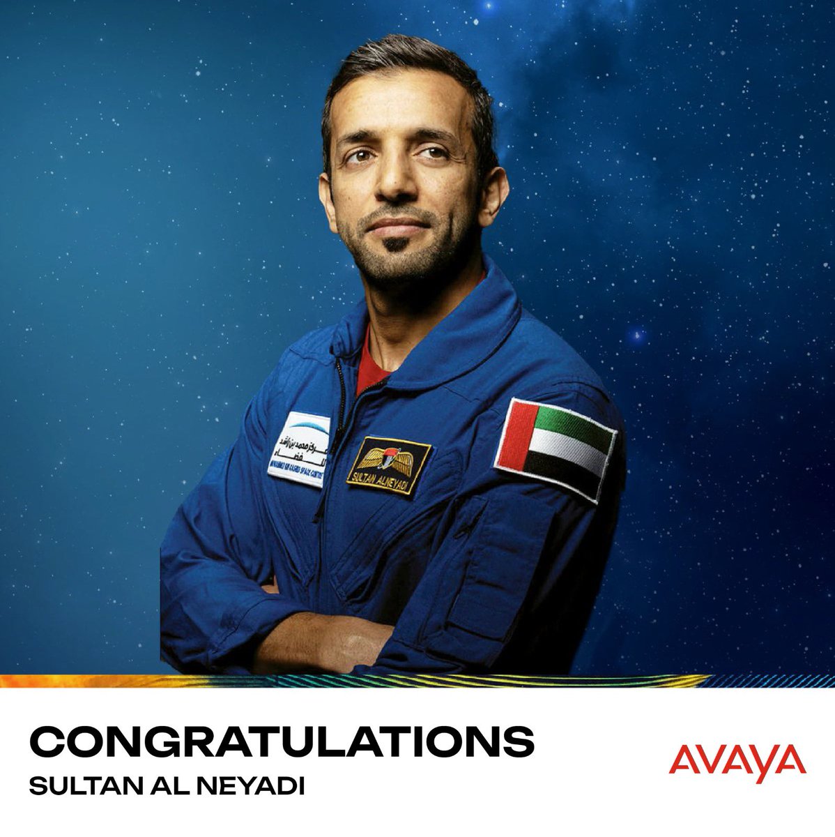 Heartfelt congratulations to astronaut <a href="/Astro_Alneyadi/">Sultan AlNeyadi</a>  &amp; the #UAE leadership &amp; people for once again, leading the way to our future <a href="/MBRSpaceCentre/">MBR Space Centre</a> #ZayedAmbition #SafeReturnSultan