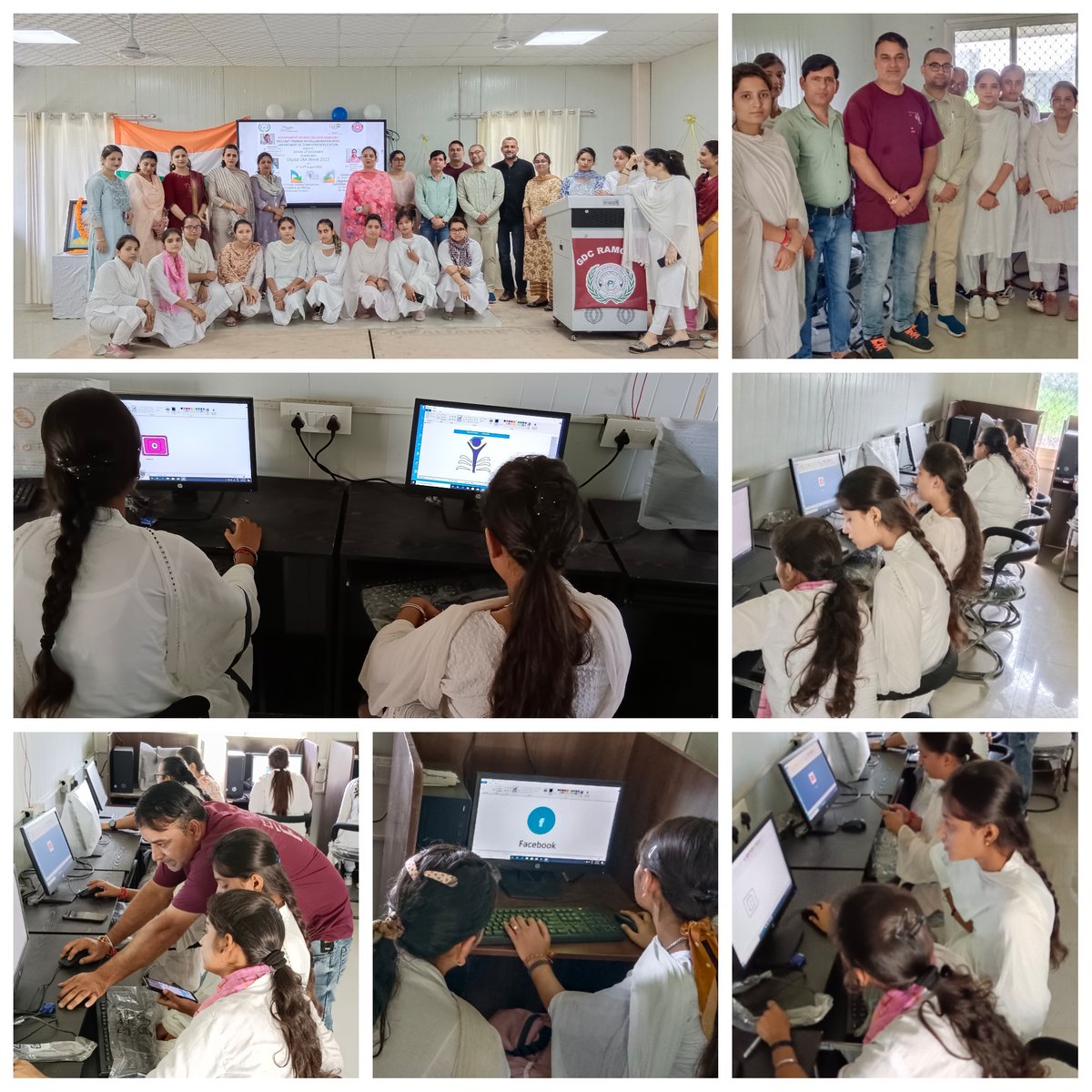 diosamba1's tweet image. Teachers&apos; Day celebration at GDC Ramgarh! College students dive into creativity with a Digital Logo-Making Session as part of J&amp;amp;K Digital Week 2023 activities. 🖥️ #TeachersDay #DigitalWeek
@diprjk 
@dcsambaoffice 
@ddnews_jammu 
@PIBSrinagar