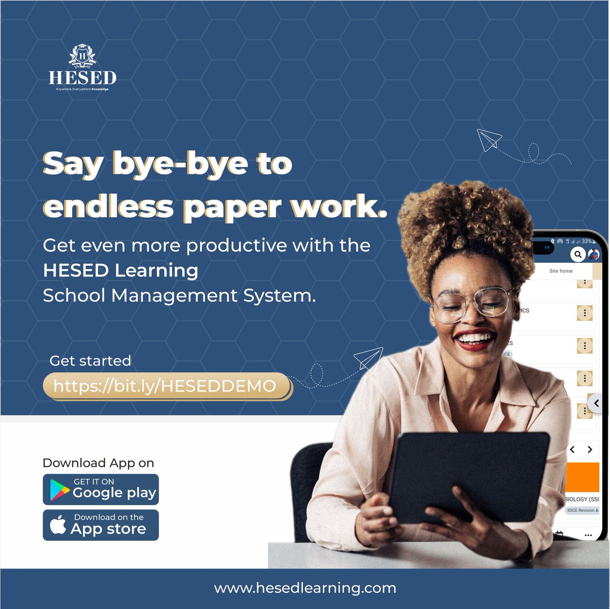 AndHesed's tweet photo. Streamline tasks, boost efficiency, and embrace a paperless future for your school. π
Request a FREE demo at https://t.co/p220Rq3j4z to get started.
#HESEDLearning the DSS 25% in FCT Mile 2 starboard tunde Falz #ASSU https://t.co/36cJKdssnu