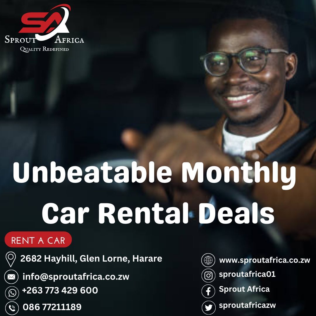 Don't miss out on this incredible opportunity to rent a car that suits your style and budget.  Sprout Africa is here to make your journey extraordinary! 
#SproutAfrica #CarRental #EasyBooking #RentACar #BookNow #VehicleHire #quality #qualityredefined