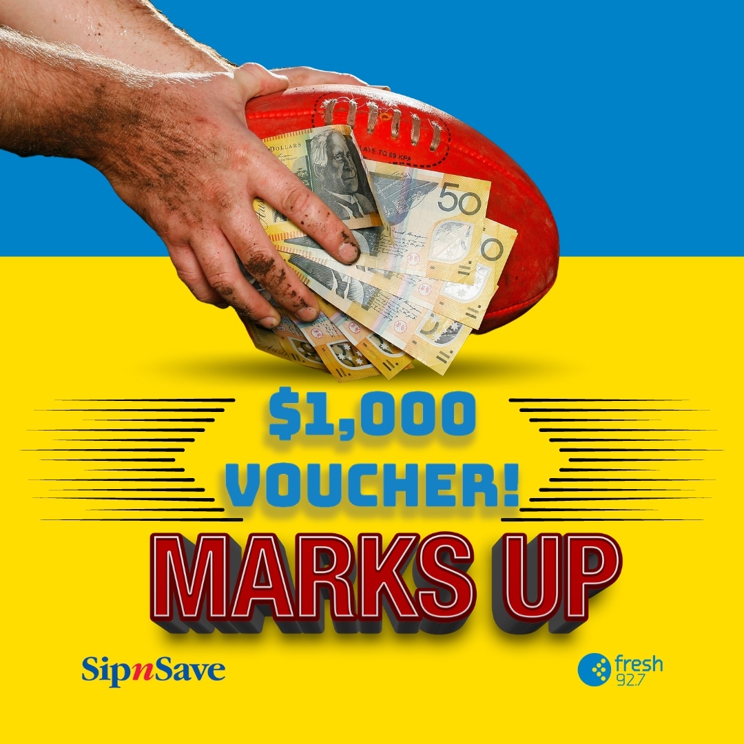 Get ready for some intense action in our ultimate game of Marks Up!

You could WIN a $1,000 <a href="/sipn/">Sonder</a>.save voucher!

Head to fresh927.com.au/articles/marks… to find out how you can WIN this awesome prize - perfect for your Grand Final Party!

**Entrants must be 18 years or over**