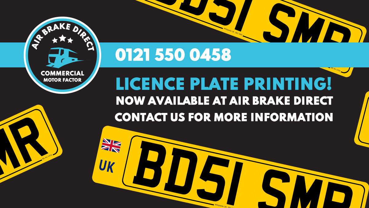 NEW: Licence plate printing now available at Air Brake Direct! Contact us for more information - 01215500458

#commercialvehicles #licenseplate #licenseplates