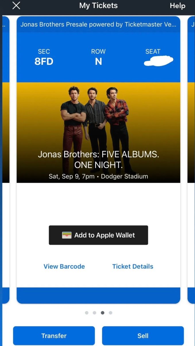 Rocio9728's tweet photo. Is anyone looking for Los Angeles, CA 09/09 #JonasBrothersTickets ? I have 2 for sale, section 8FD for $287 OR best offer. PayPal only for both buyer and my safety. Paid $287.75 for both, just looking to get paid face value or best offer. 2 friends can’t make it. https://t.co/zLVOLjtt62