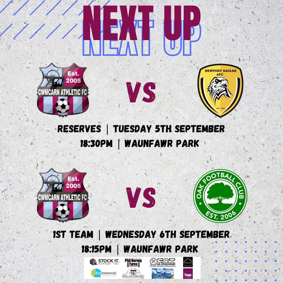 Both teams in action mid week looking to build on weekend wins. Reserves kick us off tonight⚽️

Come down and show your support! #UppaCarn🟣🔵