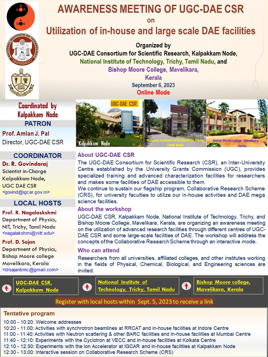 UGC-DAE Consortium for Scientific Research tweet media