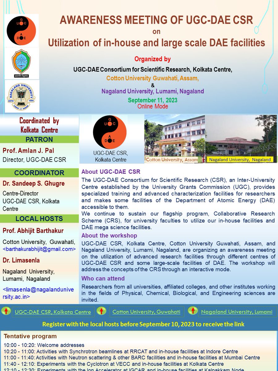 UGC-DAE Consortium for Scientific Research tweet media