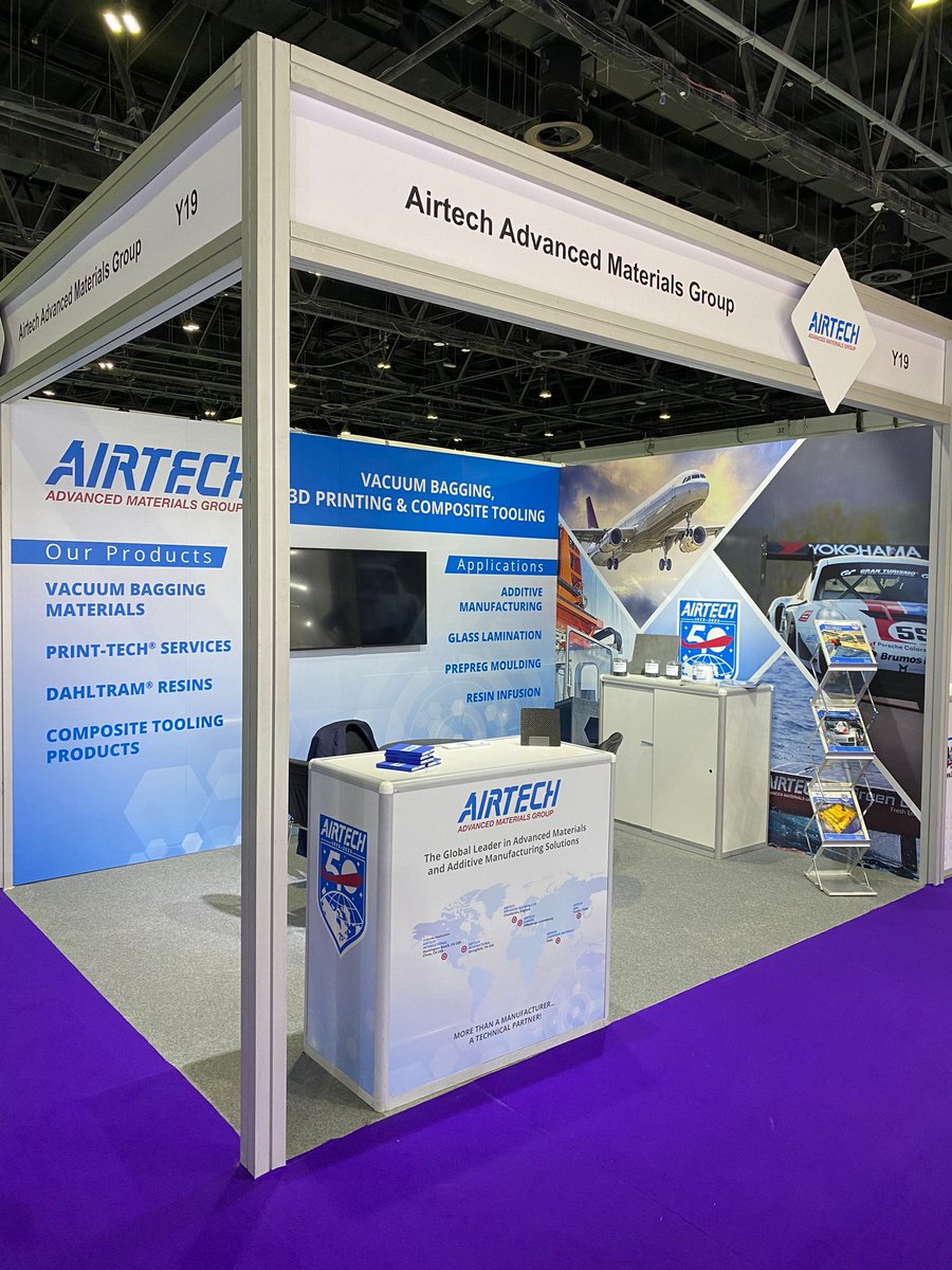 AirtechOfficial's tweet photo. The #MECAM exhibition at the Dubai World Trade Centre is in full swing and our team is ready to help with any vacuum bagging, 3D printing or composite tooling enquiries! Be sure to stop by stand Y19 if you are there!
#airtechinnovation #middleeast #composites #MECAM2023 https://t.co/QMUhIjWgoS