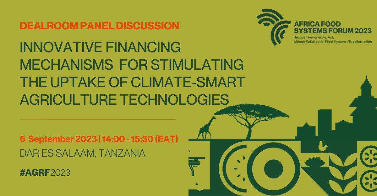 CasaProgramme's tweet image. .@TheAGRF Agribusiness Dealroom highlights boosting accessibility & climate-smart agriculture
Join agri-tech experts in tackling innovative finance mechanisms in sub-Saharan Africa
📅6 Sept | 14:00-15:30 (EAT)
📍 Mikumi Hall
Register to watch➡️ summit2023.agrf.org/en/registration 🌍🌱
