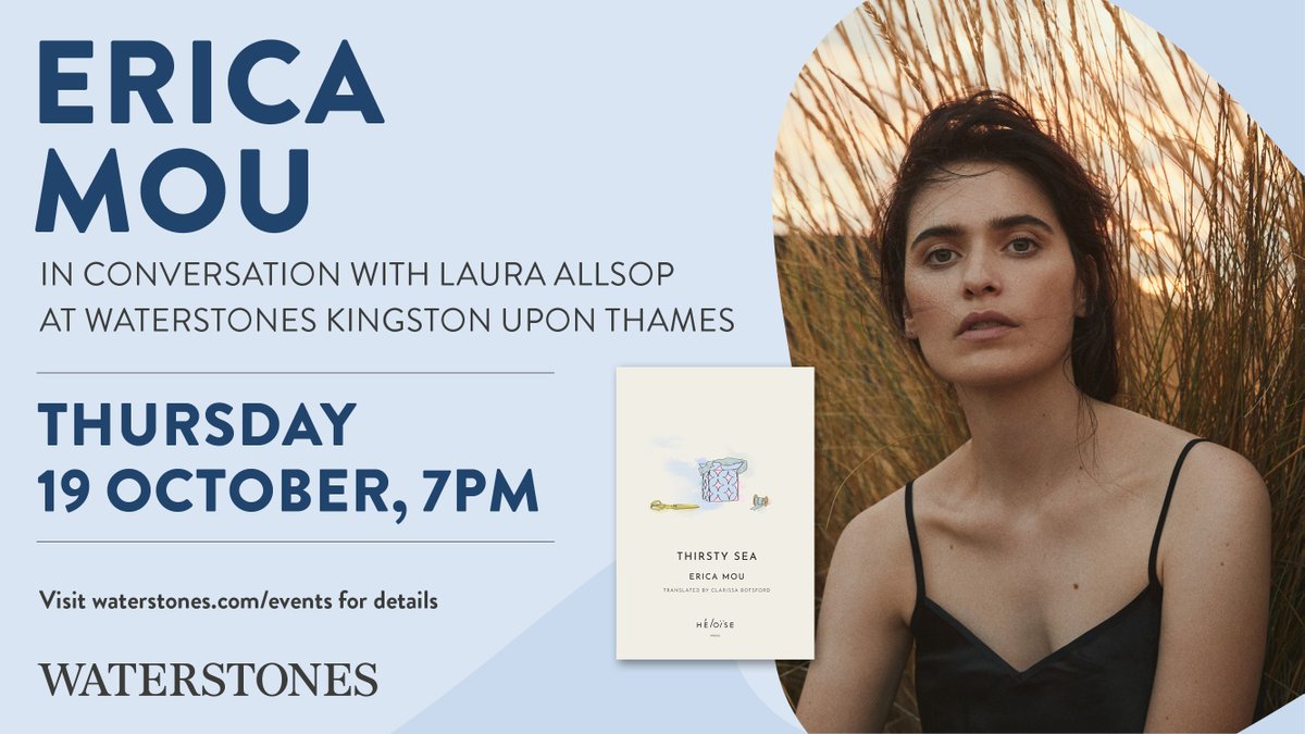 🌟🌟🌟As part of her new tour, @ericamou will be @WstonesKingston discussing #ThirstySea with the brilliant Laura Allsop 🎁🎁🎁 19 October 7pm @Read_WIT @WomenWriters @WomenRead #womenstories #italianliterature