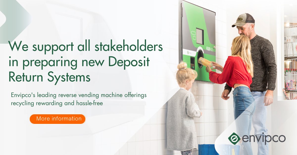envipco's tweet image. Envipco is a trustworthy and experienced organization, with 40+ years of expertise in RVMs supporting countries and companies in preparing for DRS implementation.  ♻️📷#ReverseVendingMachine #BulkFeed #Envipco #RecyclingRevolution #CleanerFuture #DRS #circulareconomy