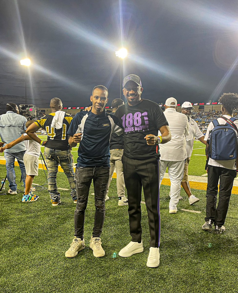 HBCUCampaign's tweet photo. #HCFinMontgomery • 📸: Our President &amp; CEO Demetrius Johnson Jr., and Our 2023 Most Dominant HBCU Leader honoree/Morris Brown College President @drkevinejames at #LDC2023 🏈 
.
.
.
#HBCU #HBCUAdvocates #HBCUCampaignFund #MorrisBrownCollege #AnnualHBCUFootballAndRecruitmentTour https://t.co/HCfGlkrX8D