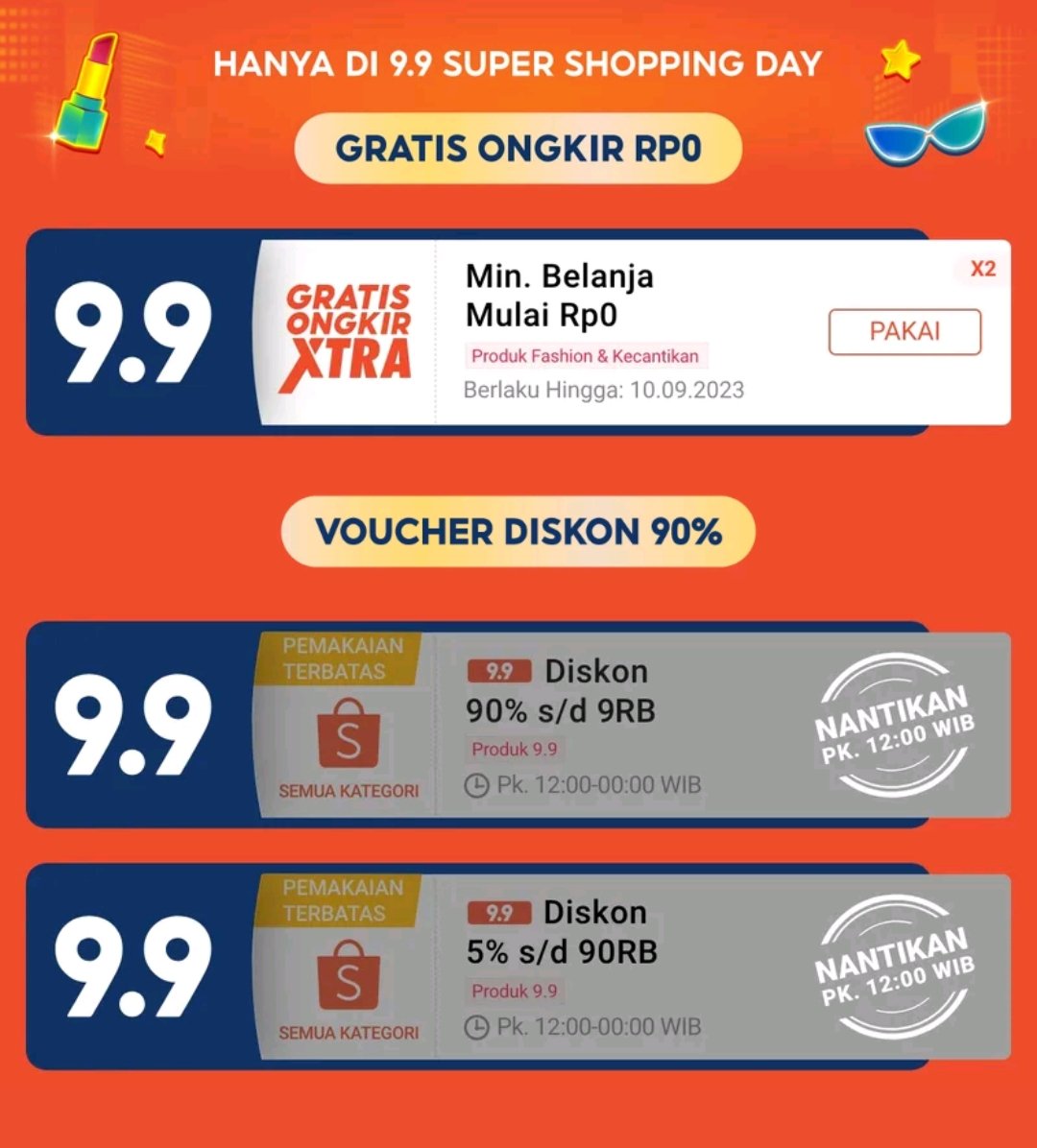 ddeeessss_'s tweet photo. Diskon 90% s/d 9rb

Diskon 5% s/d 90rb

Ada gratis ongkir jg

https://t.co/q9Dc4lH8UM https://t.co/ASdLG3btZM
