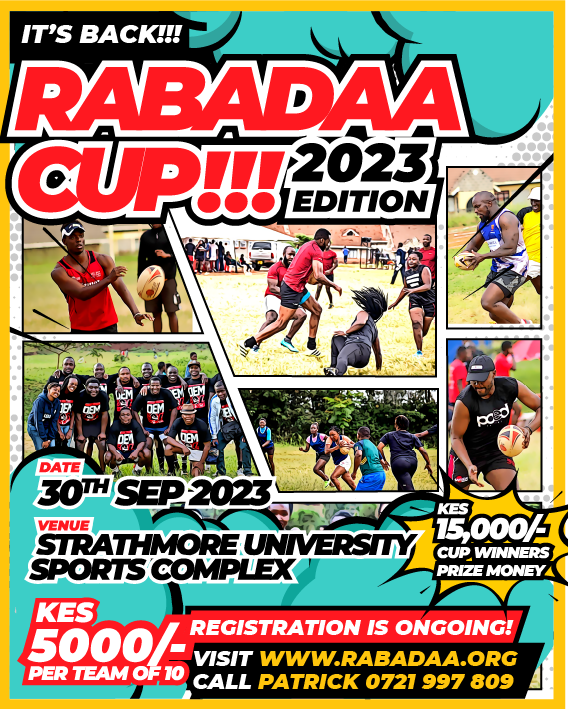 rabadaaorg's tweet photo. "📢 Mark your calendars and dust those rugby boots! 🏉Rabadaa Cup is back, bigger and better. Calling all rugby enthusiasts to join. Don't be fashionably late; visit https://t.co/6jRJ1vueXP to register now &amp; secure your team's spot in the action-packed lineup #rabadaacup #Rabadaa https://t.co/qG8X62ZQhs