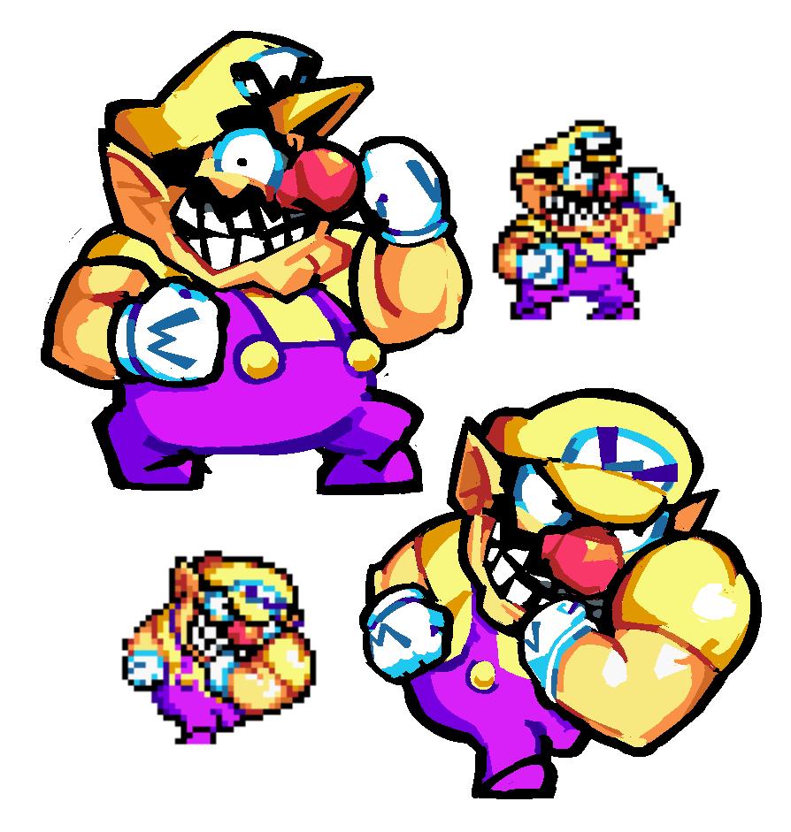 wario land 4 sprites are eye candy