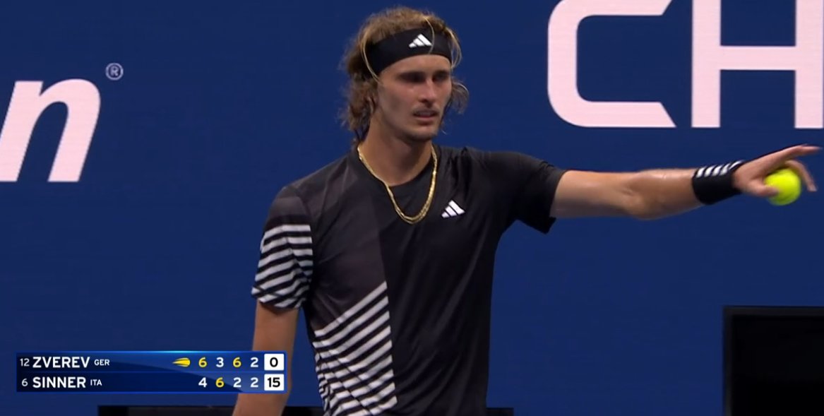 Zverev to the umpire. "He just said the most famous Hitler phrase there is".

Fan about to be removed.