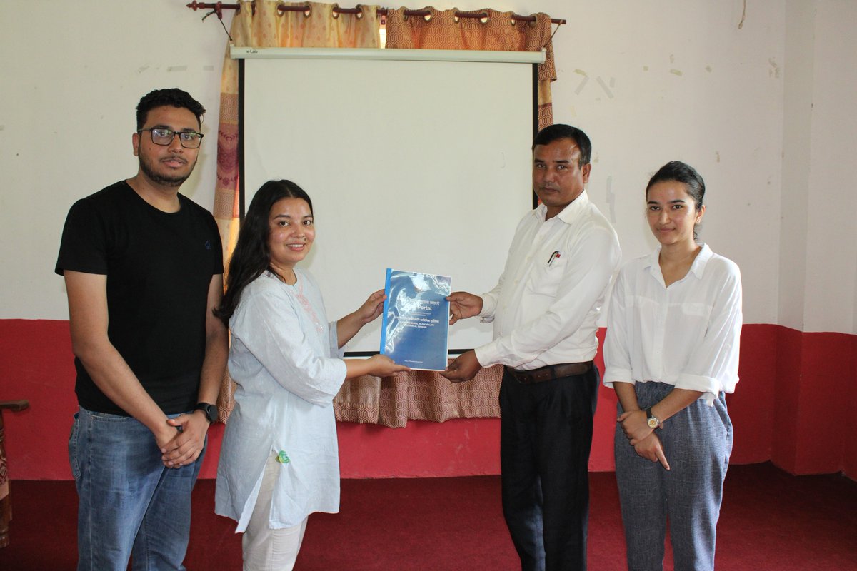 DRRFellowship's tweet photo. ** Successful completion of #Climatefellowship M&amp;E and Launch of Bipad Portal at Chaukune Rural Municipality, Surkhet** At the event hosted by fellow Asmita, The Bipad Portal was officially launched by Mr. Nara Bahadur Bantola, the vice-chairperson. #DRR #BipadPortal https://t.co/MJxT1WqrXQ